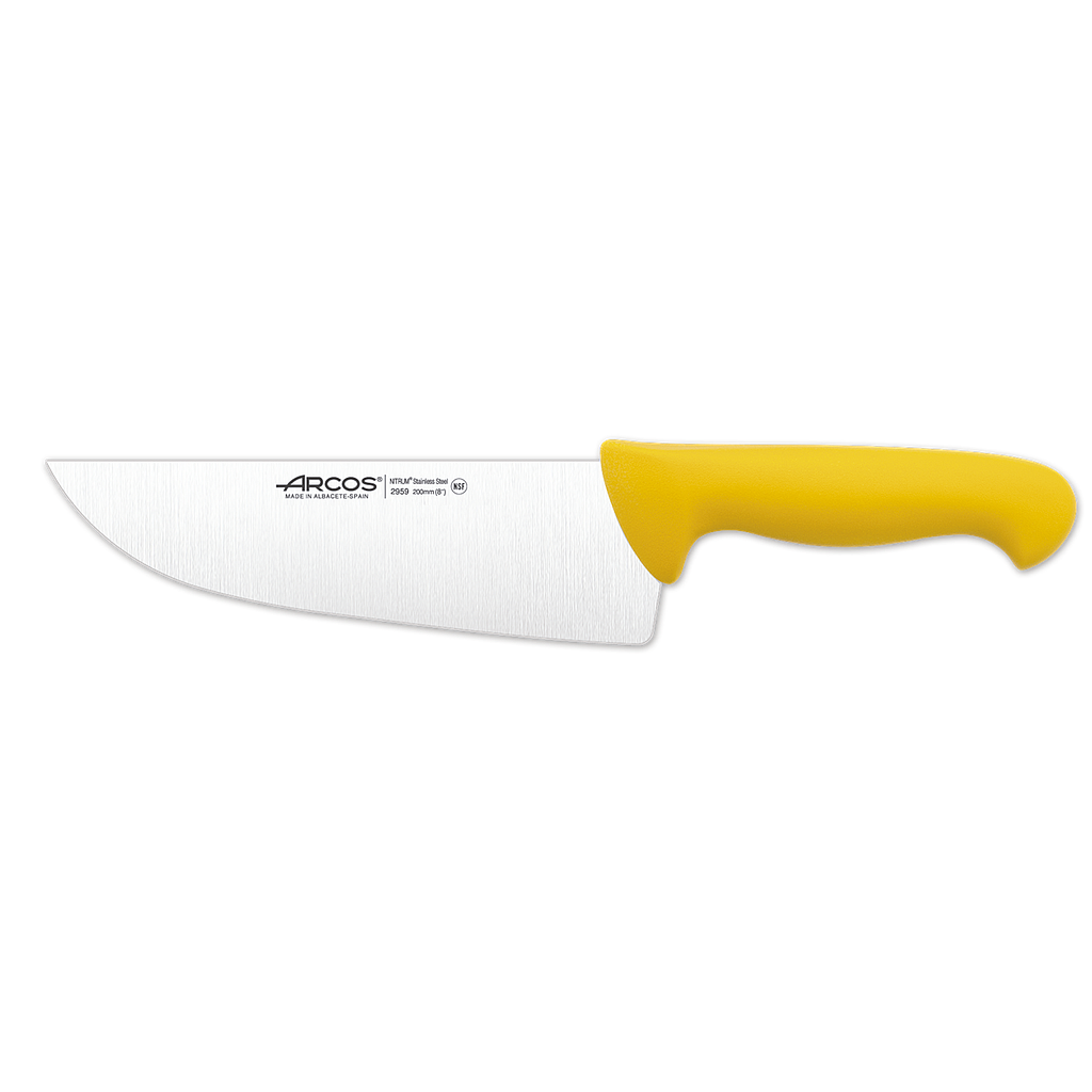 2900 Couteau De Boucher Jaune 180Mm