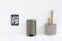 Newicon Poubelle A Pedale 12L Platinum