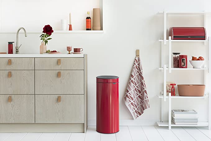 Touch Bin Poubelle 30L Flat Lid Passion Red