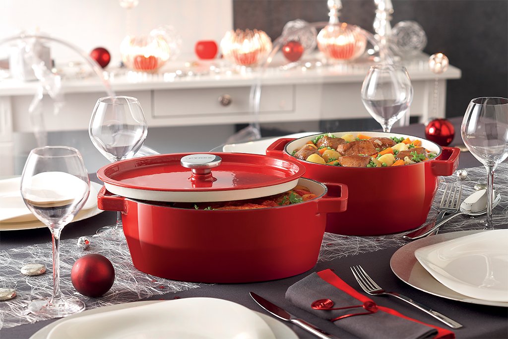 PYREX SLOWCOOK ROUGE COCOTTE OVALE 33CM