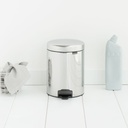Newicon Poubelle A Pedale 5L Briliant Steel