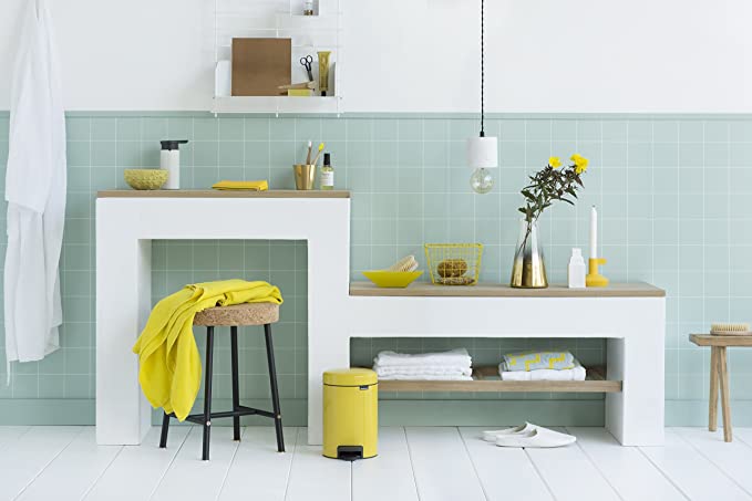 Newicon Poubelle A Pedale 3L Daisy Yellow