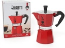 Cafetiere Moka Express 6 Tasses Rouge