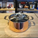 Expert Chef Faitout Cuivre/Inox 24X12.5Cm