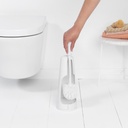 Brosse Toilette Avec Support White