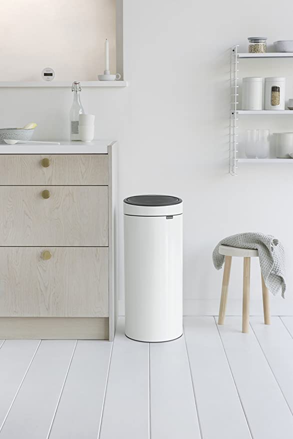 Touch Bin Poubelle  30L White