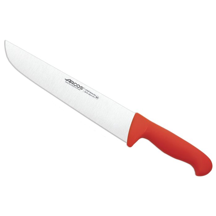 2900 Couteau De Boucher Rouge 250Mm