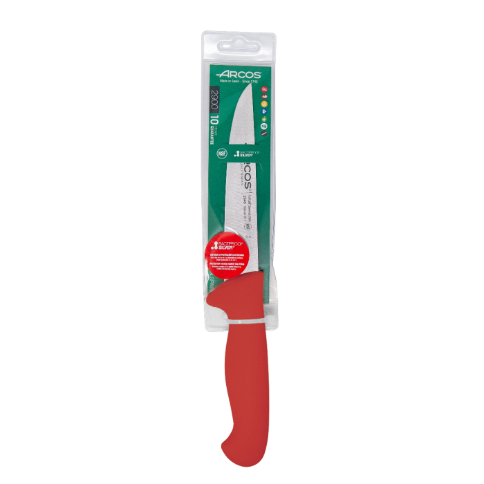 2900 Couteau De Boucher Rouge 160 Mm