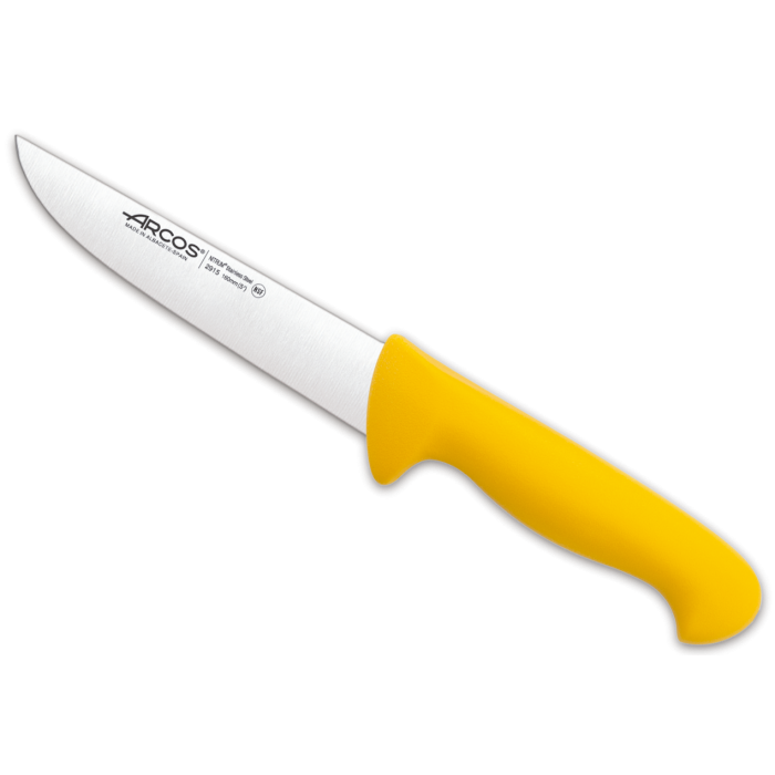 2900 Couteau De Boucher Jaune 160Mm