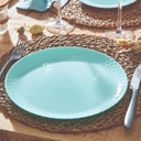 Pampille Turquoise Assiette Plate 25Cm