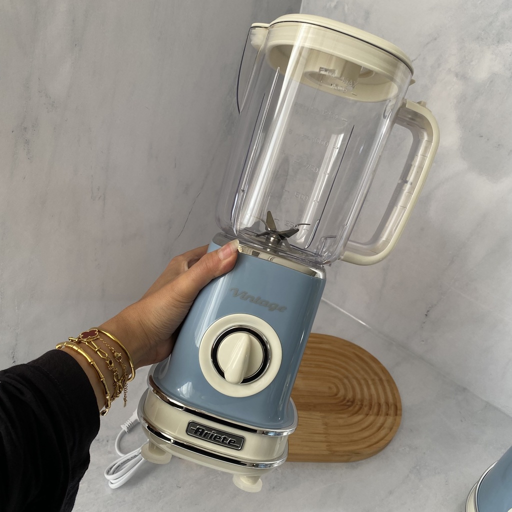 Vintage Blender beige 1.5L Bleu