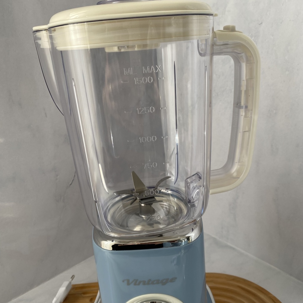 Vintage Blender beige 1.5L Bleu
