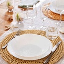 Ammonite Blanc Assiette Creuse 21Cm