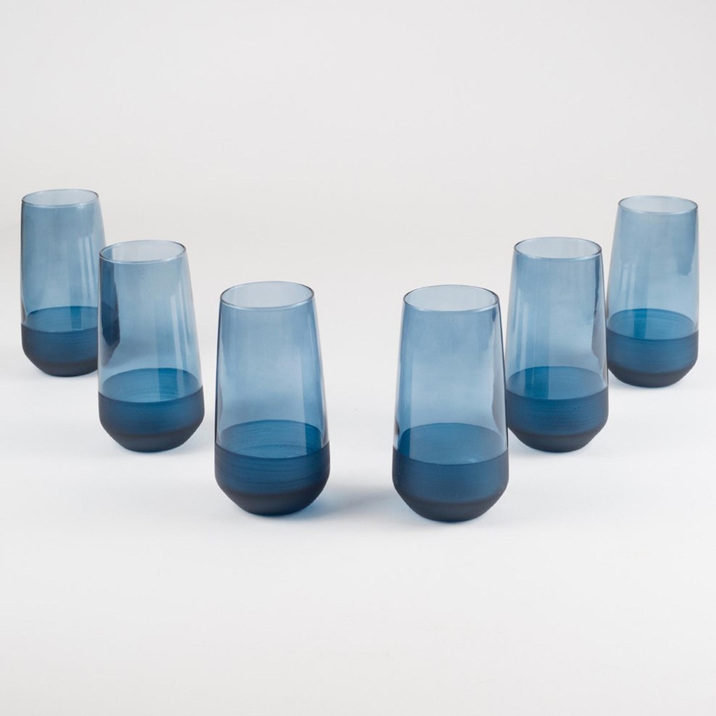 verre haut matte bleu 52 Cl