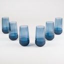 verre haut matte bleu 52 Cl