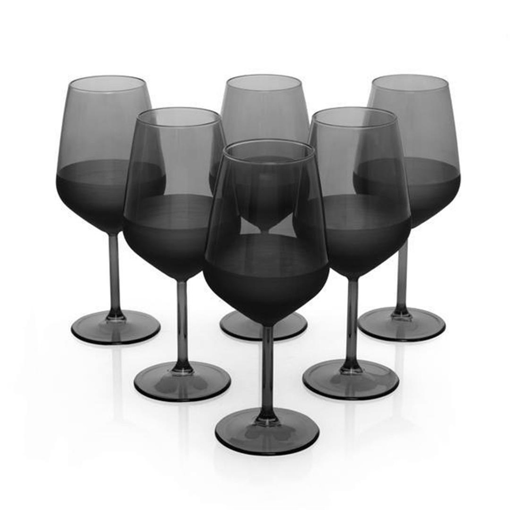 Verre A Pied Matte Noir 49 Cl