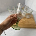 Verre A Pied Botanical Vert 24 Cl