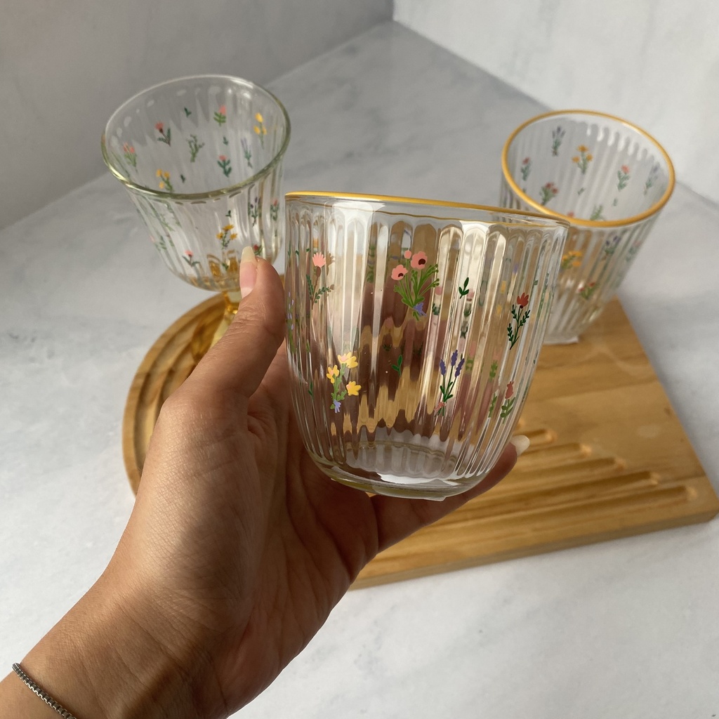 verre a eau 29.5 cl botanical jaune