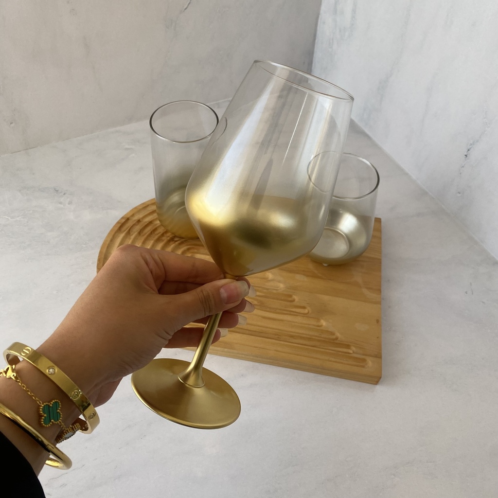 Verre A Pied Glow Gold 49 Cl