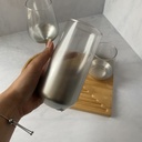verre haut 47 cl glow silver