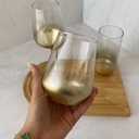 verre a eau 42.5 cl glow gold