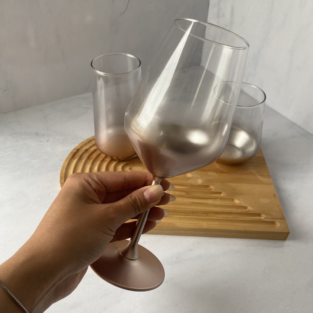 Verre A Pied Glow Rose 49 Cl