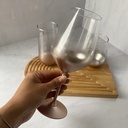 Verre A Pied Glow Rose 49 Cl
