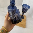 Verre A Eau Cambridge Bleu