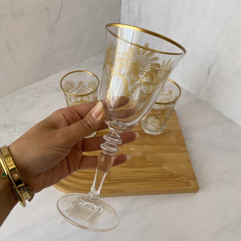 verre a pied 27 cl victoria gold