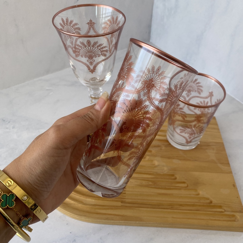 verre haut 29 cl victoria rose