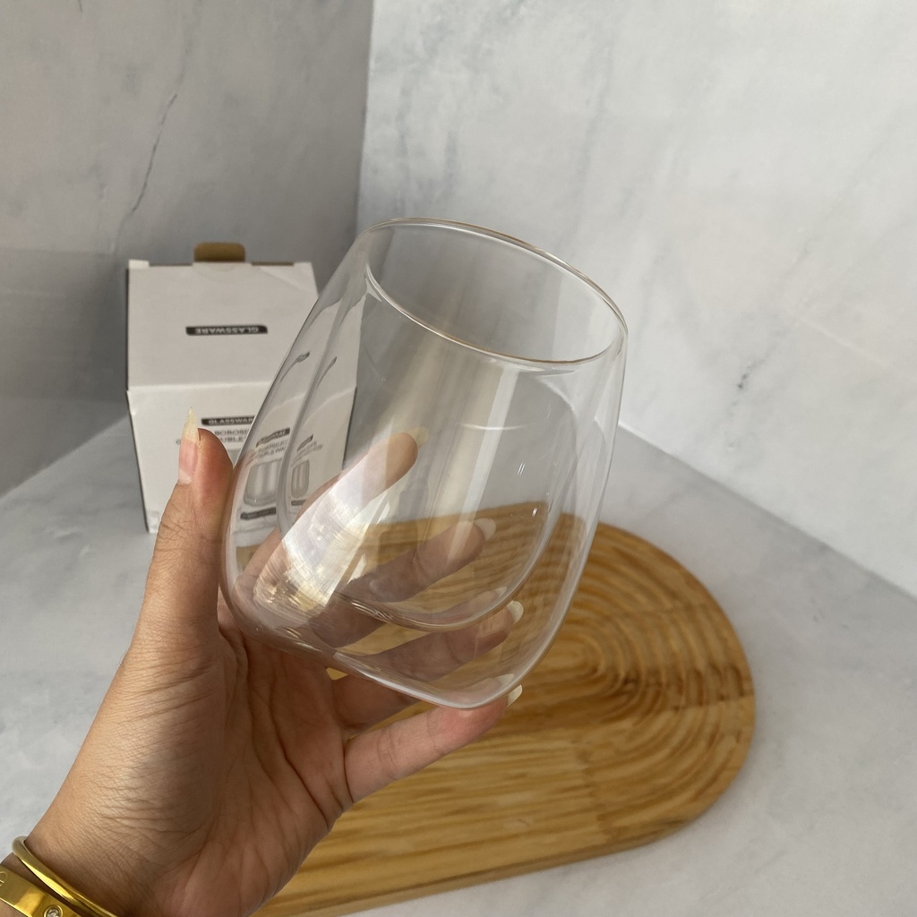 Tasse à double paroi,360 ml,sans anse