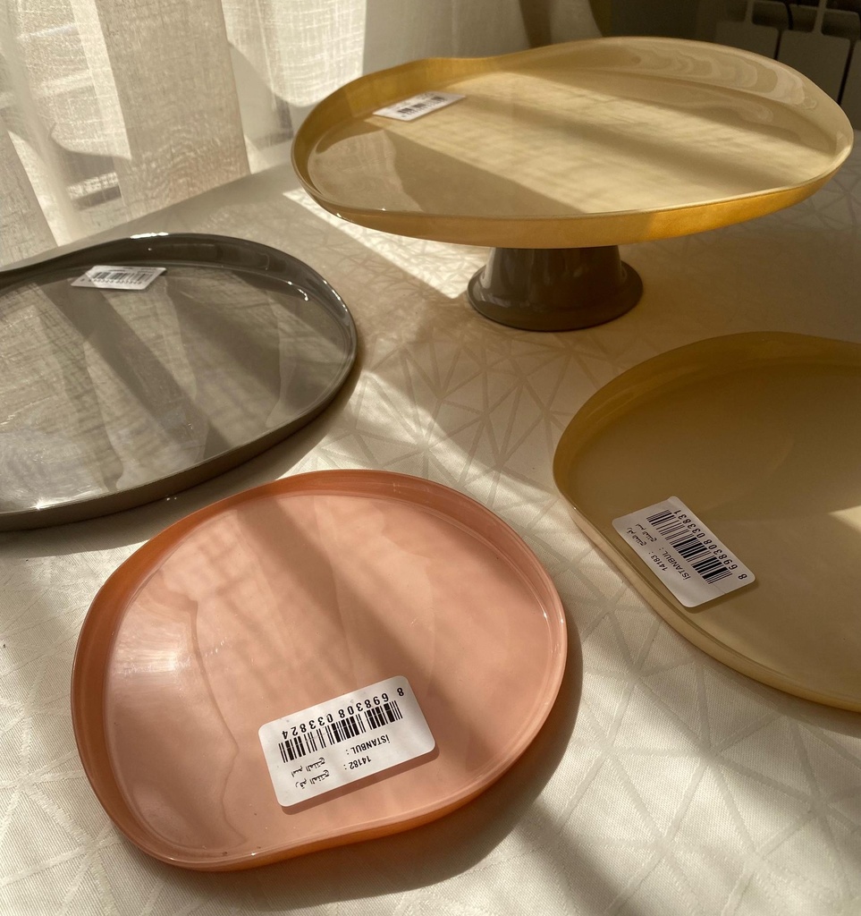 Istanbul Presentoir A Gateau Beige 28Cm 