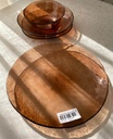 Kronos Assiette Plate Marron 28Cm