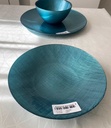 Textile Assiette Creuse Metalic Blue 21Cm