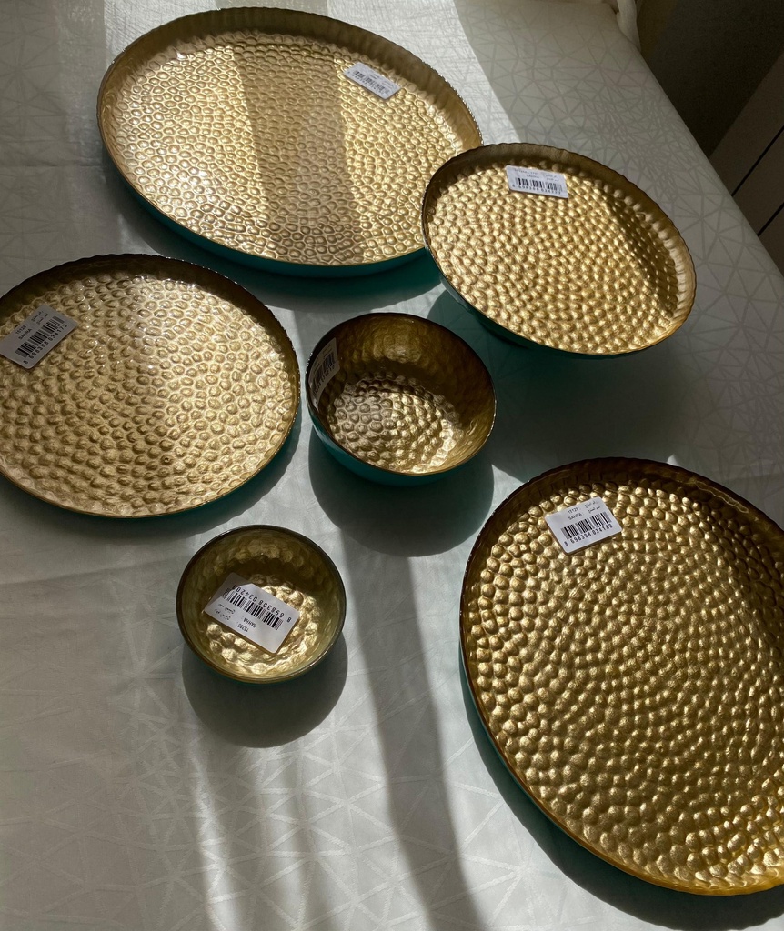 Sahra Bol Turquoise 10Cm INSIDE GOLD 