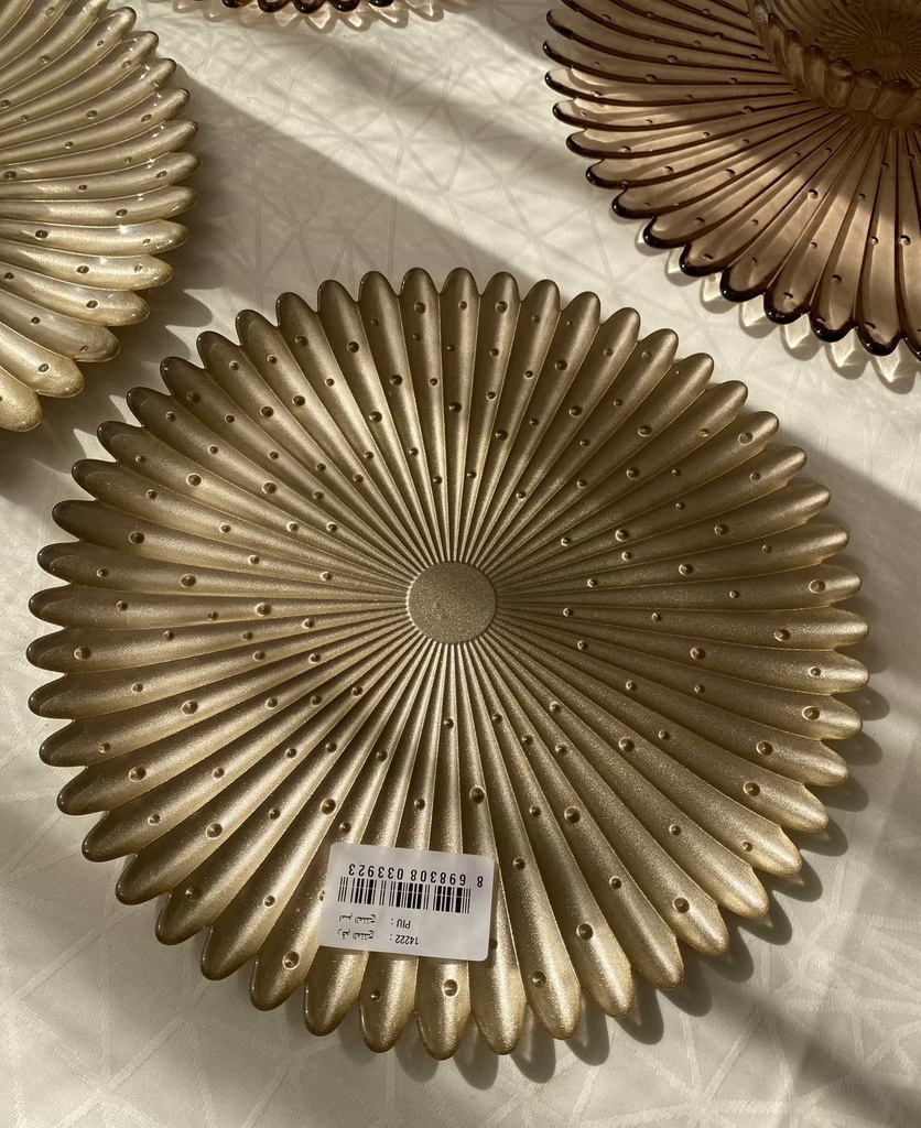 Piu Assiette Champagne Metallic 28Cm