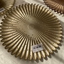 Piu Assiette Plate Champagne Metallic 32Cm
