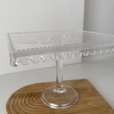 Assiette A Gateaux Carree A Pied Petite 