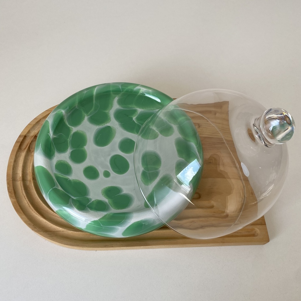 Simge Centre Piece Vert Avec Couvercle 
