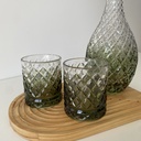 Isis Degr Carafe Avec Verres Vert