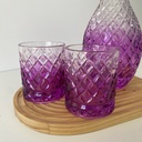 Isis Degr Carafe Avec 6 Verres Lilas