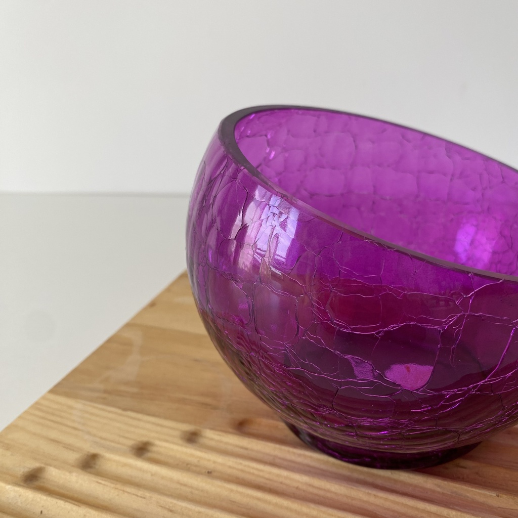 Coupelle Design Craquelle Clair Lilas