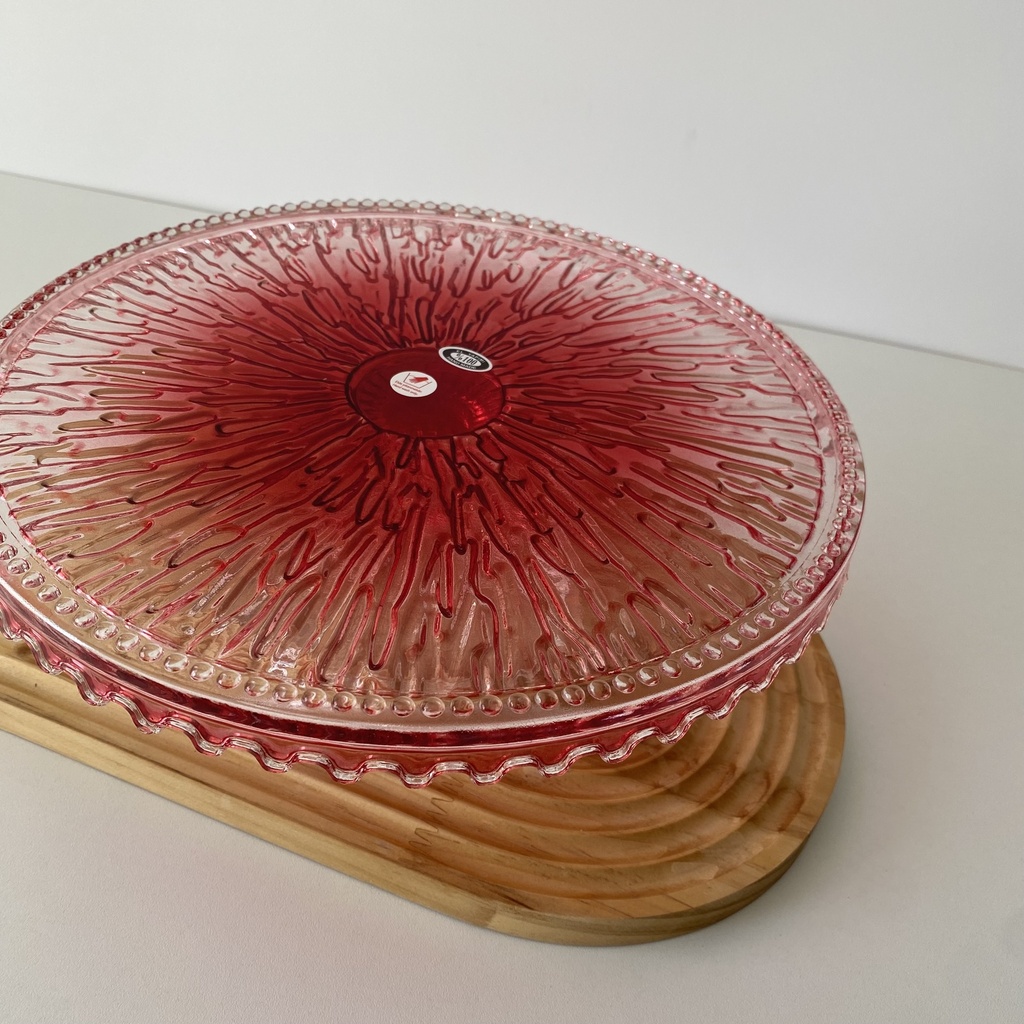 Deflume Presentoir A Gateaux Rouge