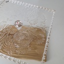 Assiette A Gateaux Carree A Pied Moyenne