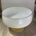 Noa Coupe A Pied Blanche & Doree Grande