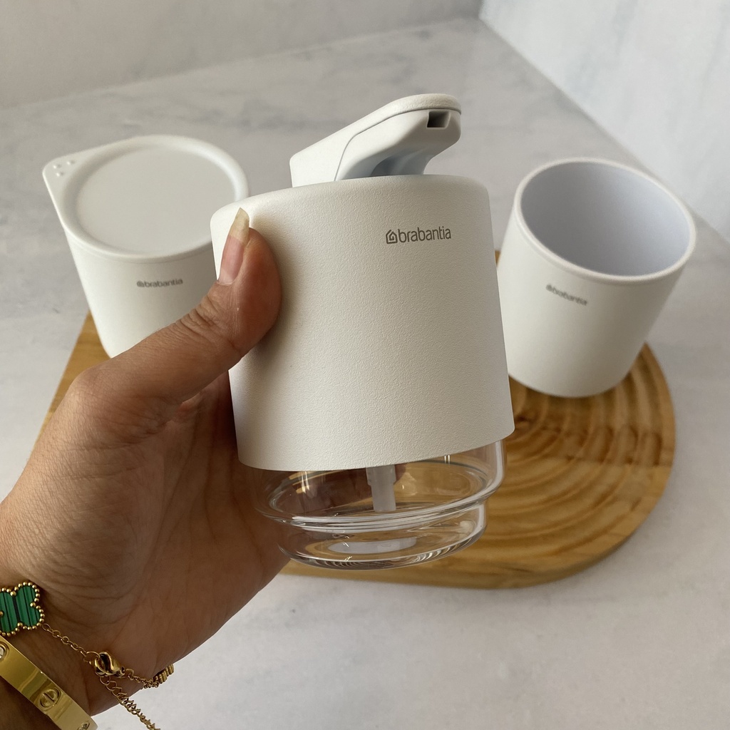 Mind Set Distributeur De Savon Blanc