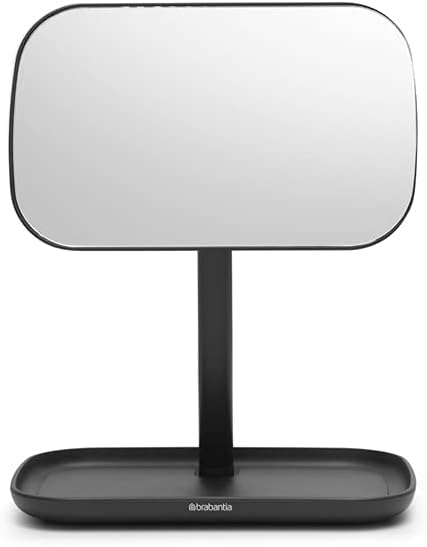 Miroir Avec Plateau De Rangement Gris Fonce