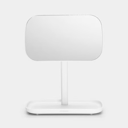 Miroir Avec Plateau De Rangement Blanc