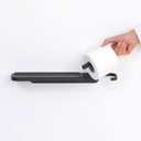 Mind Set Porte-Rouleau De Papier Toilette Avec Etagere Noir