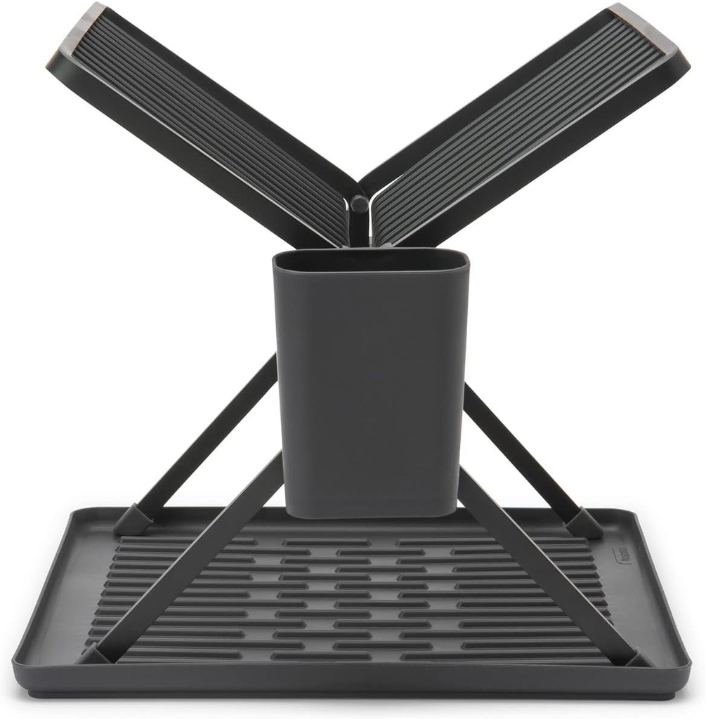 Sinkside Egouttoir A Vaisselle Pliable Gris Fonce